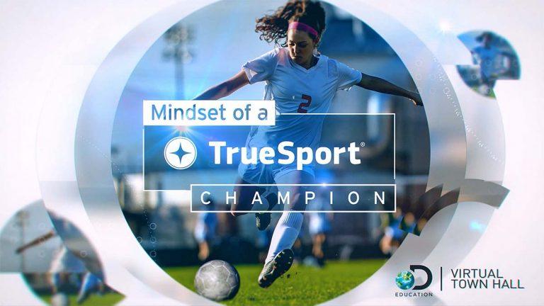 Girl kicking soccer ball Mindset of a TrueSport Champion