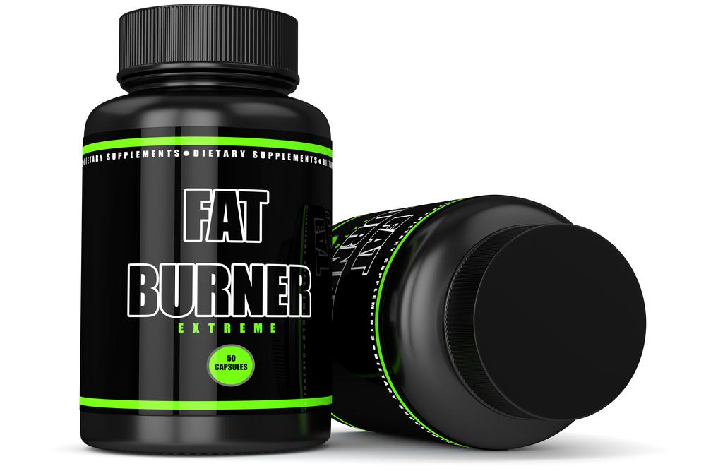 Fat burner dietary supplement container.