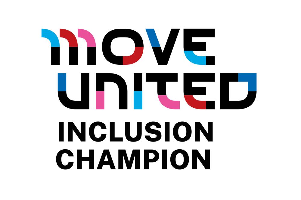 Move United Inclusion Champion logo.